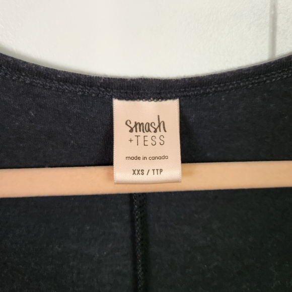 Smash & Tess Black Sunday Dress Maxi Pockets Soft Stretchy V-Neck Size Xxs - Picture 6 of 6